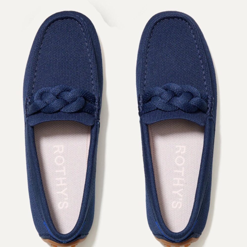Rothy's Braid Driver Navy Noir